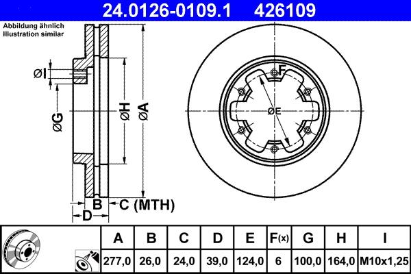 ATE 24.0126-0109.1 - Тормозной диск onlydrive.pro