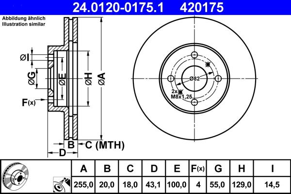 ATE 24.0120-0175.1 - Brake Disc onlydrive.pro