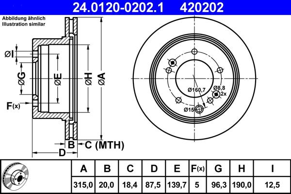 ATE 24.0120-0202.1 - Brake Disc onlydrive.pro