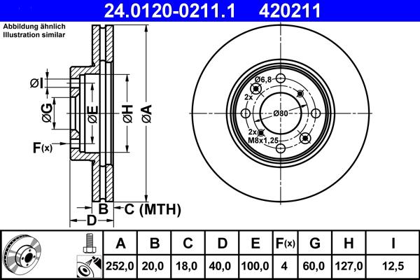 ATE 24.0120-0211.1 - Brake Disc onlydrive.pro