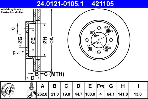 ATE 24.0121-0105.1 - Jarrulevy onlydrive.pro