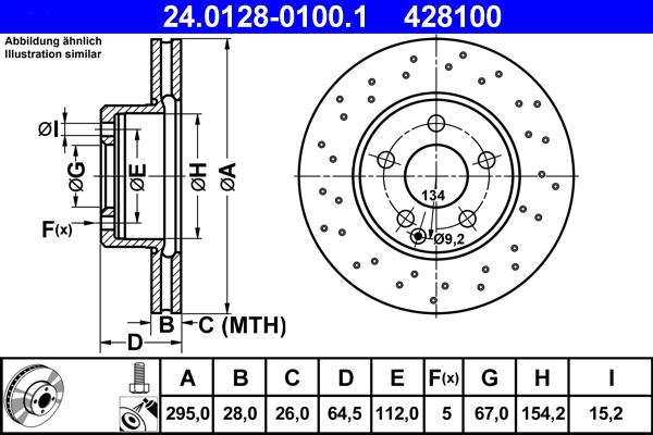 ATE 24.0128-0100.1 - Bremžu diski onlydrive.pro