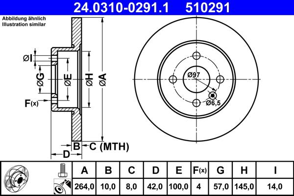 ATE 24.0310-0291.1 - Brake Disc onlydrive.pro