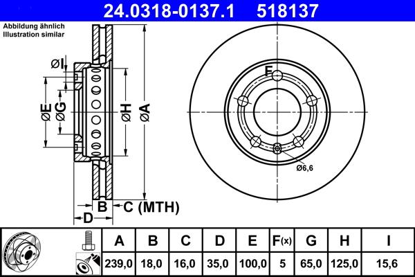 ATE 24.0318-0137.1 - Brake Disc onlydrive.pro