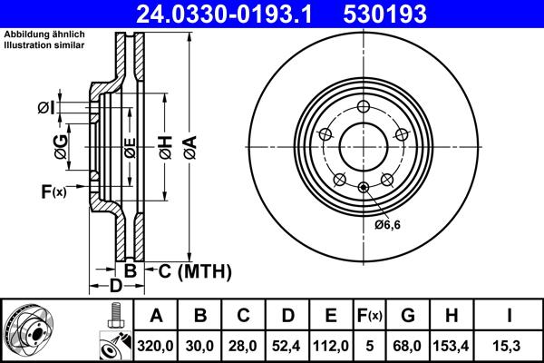 ATE 24.0330-0193.1 - Brake Disc onlydrive.pro