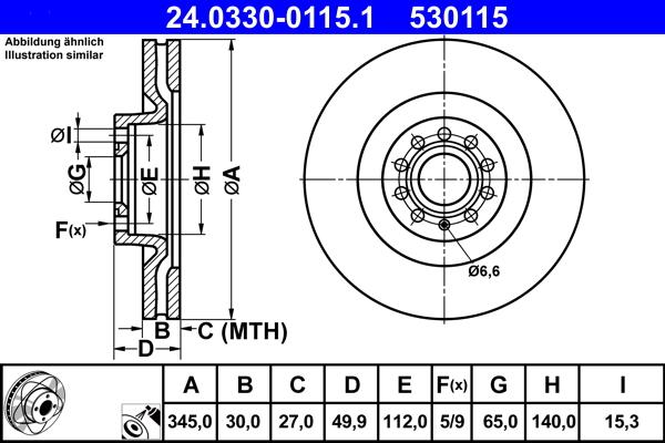 ATE 24.0330-0115.1 - Тормозной диск onlydrive.pro