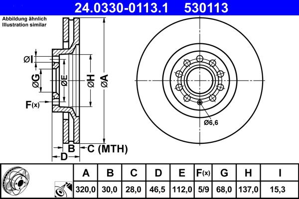 ATE 24.0330-0113.1 - Brake Disc onlydrive.pro