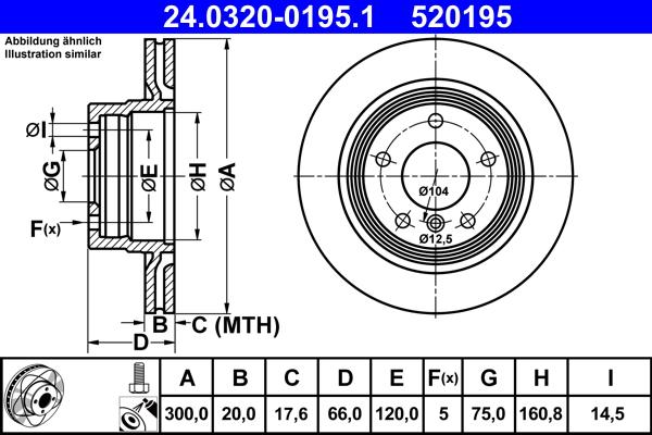 ATE 24.0320-0195.1 - Brake Disc onlydrive.pro