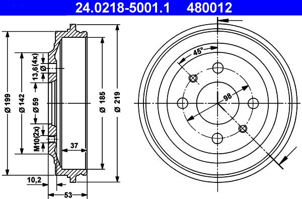 ATE 24.0218-5001.1 - Piduritrummel onlydrive.pro