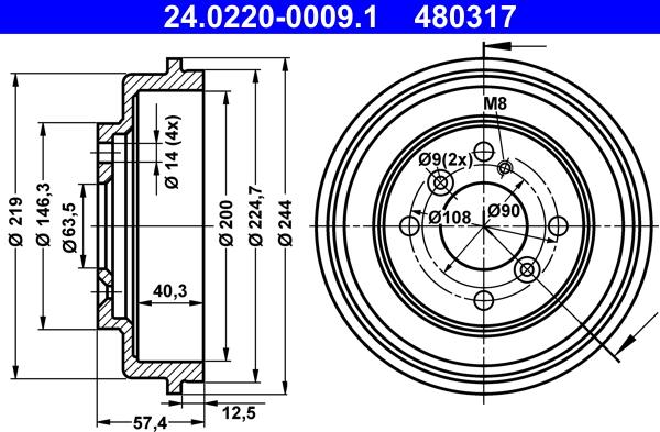 ATE 24.0220-0009.1 - Jarrurumpu onlydrive.pro