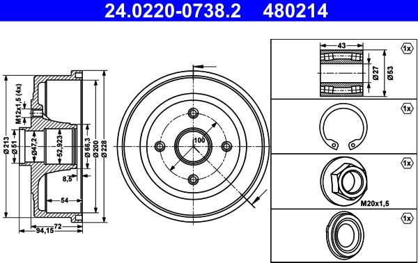 ATE 24.0220-0738.2 - Piduritrummel onlydrive.pro