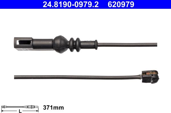 ATE 24.8190-0979.2 - Hoiatuskontakt, piduriklotsi kulumine onlydrive.pro