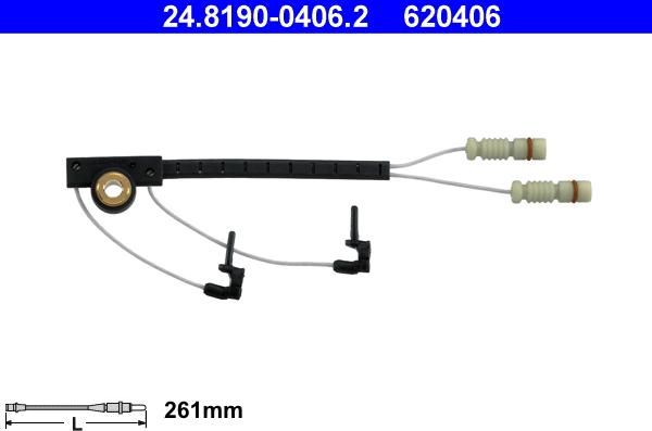 ATE 24.8190-0406.2 - Warning Contact, brake pad wear onlydrive.pro