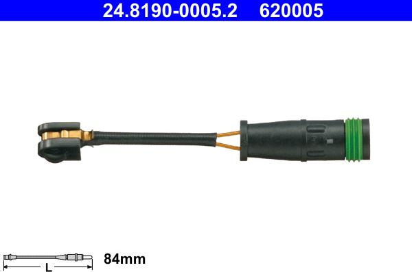 ATE 24.8190-0005.2 - Kulumisenilmaisin, jarrupala onlydrive.pro