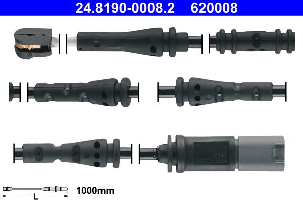 ATE 24.8190-0008.2 - Warning Contact, brake pad wear onlydrive.pro