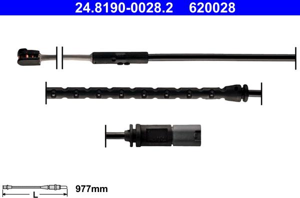 ATE 24.8190-0028.2 - Warning Contact, brake pad wear onlydrive.pro