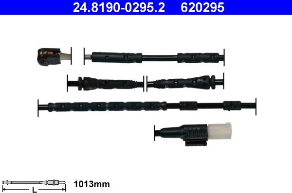 ATE 24.8190-0295.2 - Kulumisenilmaisin, jarrupala onlydrive.pro