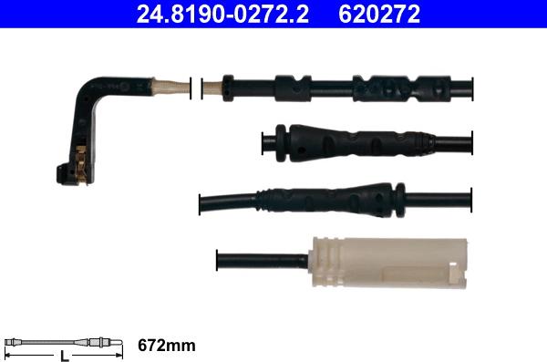 ATE 24.8190-0272.2 - Warning Contact, brake pad wear onlydrive.pro