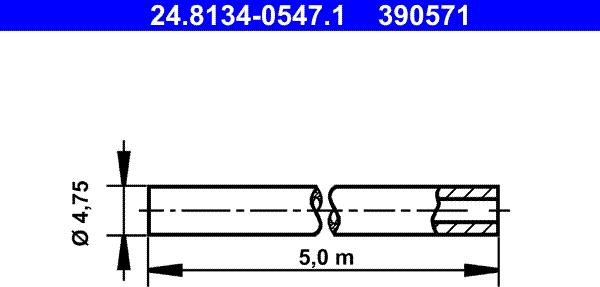 ATE 24.8134-0547.1 - Brake Lines onlydrive.pro