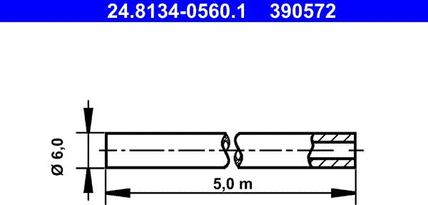 ATE 24.8134-0560.1 - Brake Lines onlydrive.pro