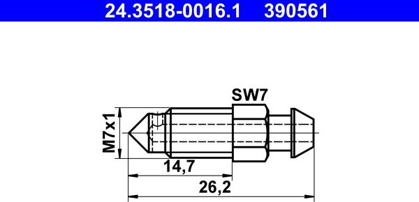 ATE 24.3518-0016.1 - Breather Screw / Valve onlydrive.pro