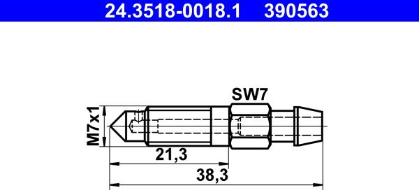 ATE 24.3518-0018.1 - Breather Screw / Valve onlydrive.pro