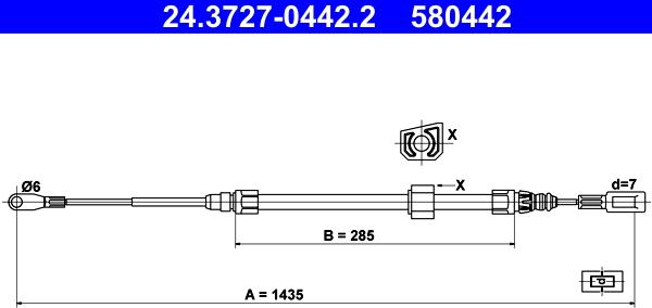 ATE 24.3727-0442.2 - Vaijeri, seisontajarru onlydrive.pro