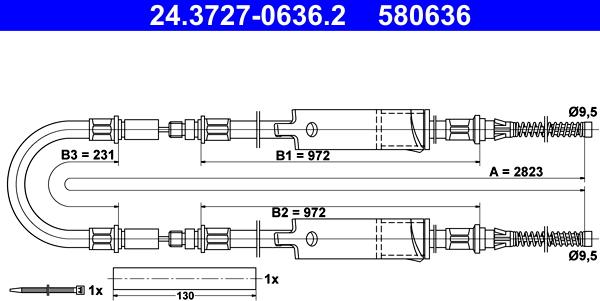 ATE 24.3727-0636.2 - Cable, parking brake onlydrive.pro