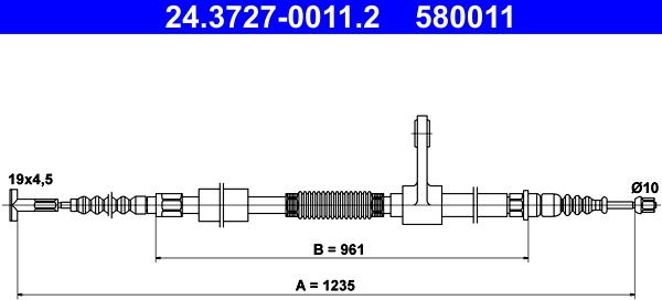 ATE 24.3727-0011.2 - Cable, parking brake onlydrive.pro