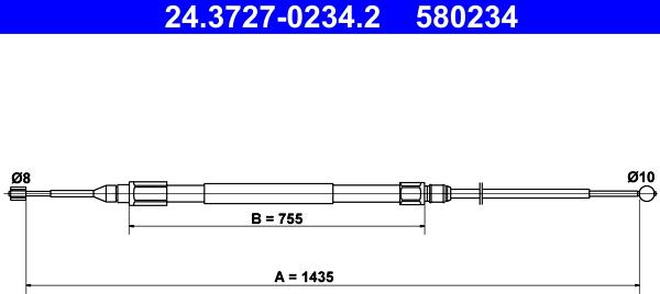 ATE 24.3727-0234.2 - Vaijeri, seisontajarru onlydrive.pro