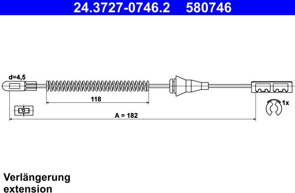 ATE 24.3727-0746.2 - Trosas, stovėjimo stabdys onlydrive.pro