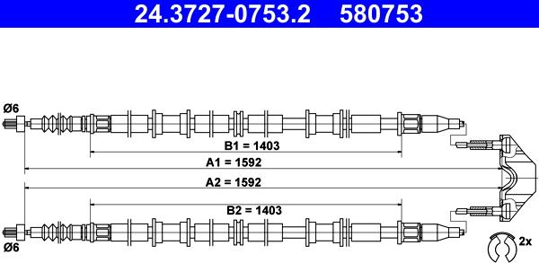 ATE 24.3727-0753.2 - Vaijeri, seisontajarru onlydrive.pro