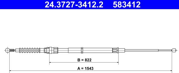 ATE 24.3727-3412.2 - Cable, parking brake onlydrive.pro