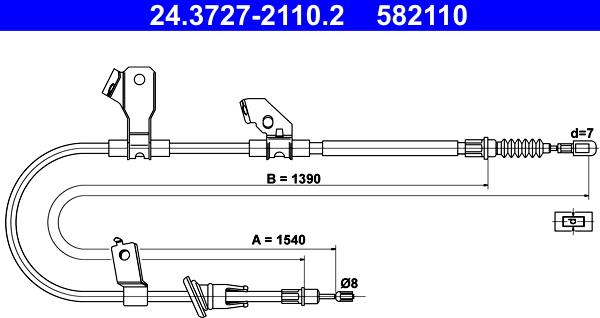 ATE 24.3727-2110.2 - Cable, parking brake onlydrive.pro