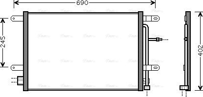 Ava Quality Cooling AI 5238 - Конденсатор кондиционера onlydrive.pro