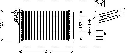 Ava Quality Cooling AI 6097 - Heat Exchanger, interior heating onlydrive.pro