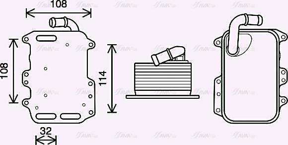 Ava Quality Cooling AI3405 - Õliradiaator,mootoriõli onlydrive.pro