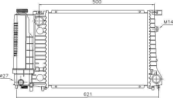 Ava Quality Cooling BW 2101 - Radiaator,mootorijahutus onlydrive.pro