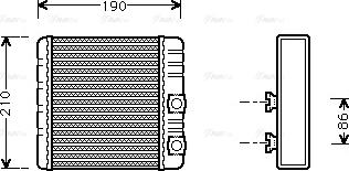 Ava Quality Cooling BWA6211 - Теплообменник, отопление салона onlydrive.pro