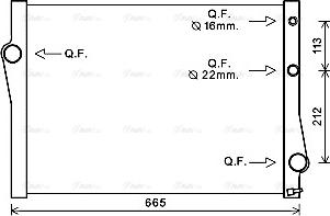 Ava Quality Cooling BWA2471 - Radiatorius, variklio aušinimas onlydrive.pro