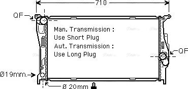 Ava Quality Cooling BWA2293 - Радиатор, охлаждение двигателя onlydrive.pro