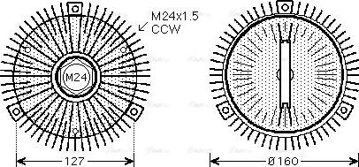 Ava Quality Cooling BW C323 - Clutch, radiator fan onlydrive.pro