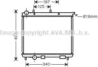 Ava Quality Cooling CNA2190 - Radiator, engine cooling onlydrive.pro