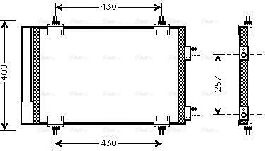 Ava Quality Cooling CNA5230D - Condenser, air conditioning onlydrive.pro