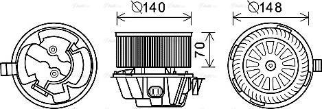 Ava Quality Cooling DA8012 - Vidaus pūtiklis onlydrive.pro