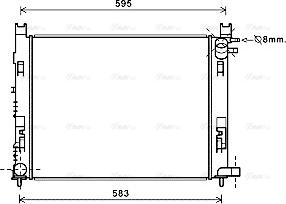 Ava Quality Cooling DAA2007 - Radiaator,mootorijahutus onlydrive.pro