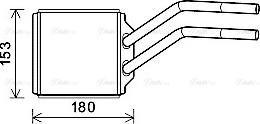 Ava Quality Cooling FD6614 - Heat Exchanger, interior heating onlydrive.pro