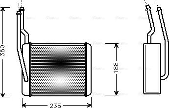 Ava Quality Cooling FD 6272 - Heat Exchanger, interior heating onlydrive.pro