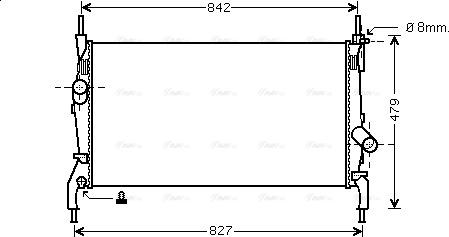 Ava Quality Cooling FDA2405 - Radiatorius, variklio aušinimas onlydrive.pro