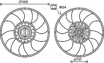 Ava Quality Cooling FDF609 - Ventiliatorius, radiatoriaus onlydrive.pro